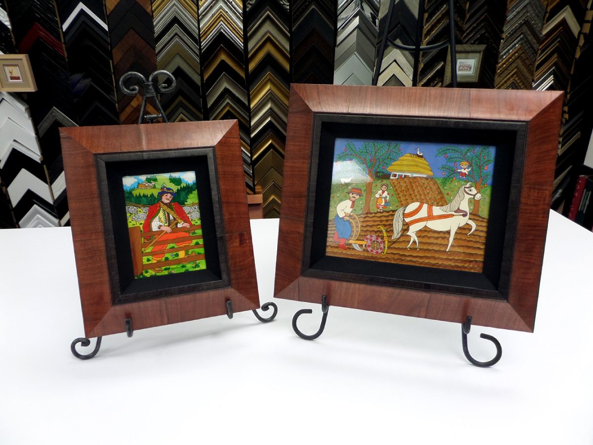 2 small pictures in custom frames