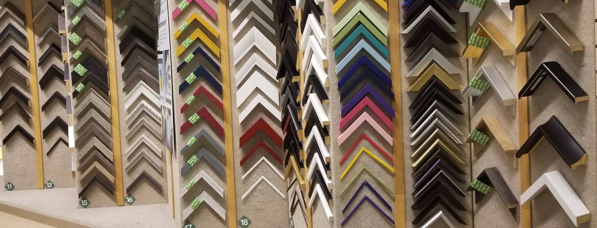 Custom picture frame selections