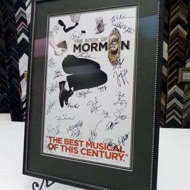 an image with signatures in a frame